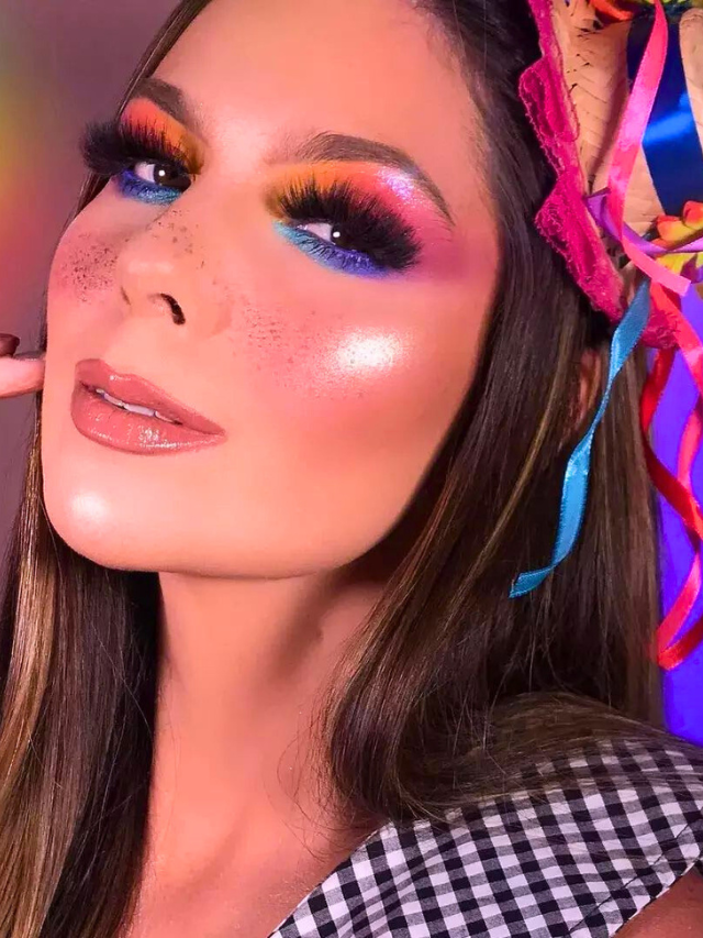 10 ideias de maquiagens de festa junina para se inspirar Dominando a Make maquiagem Capa Web Stories (5)