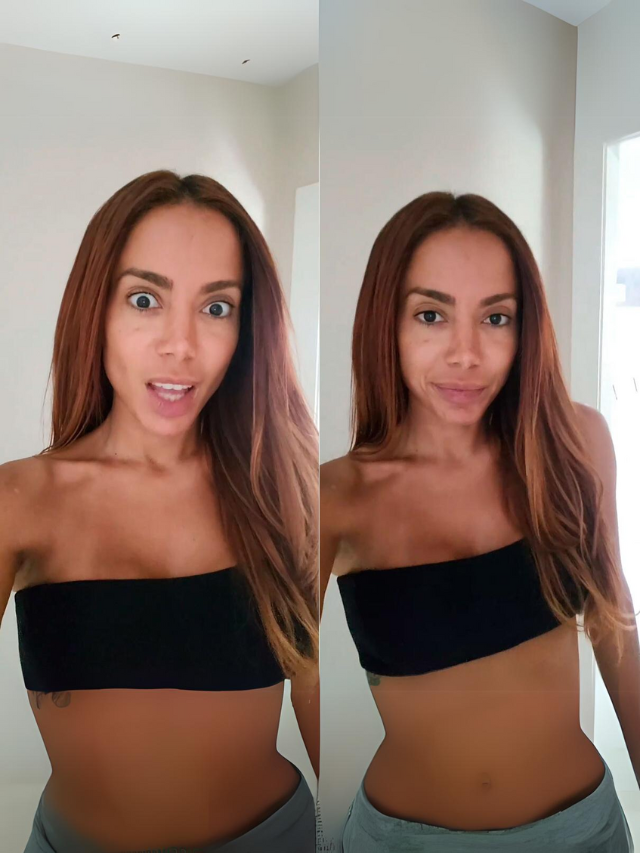 Anitta faz mistério ao comentar elogios sobre beleza natural Dominando a Make maquiagem Capa Web Stories