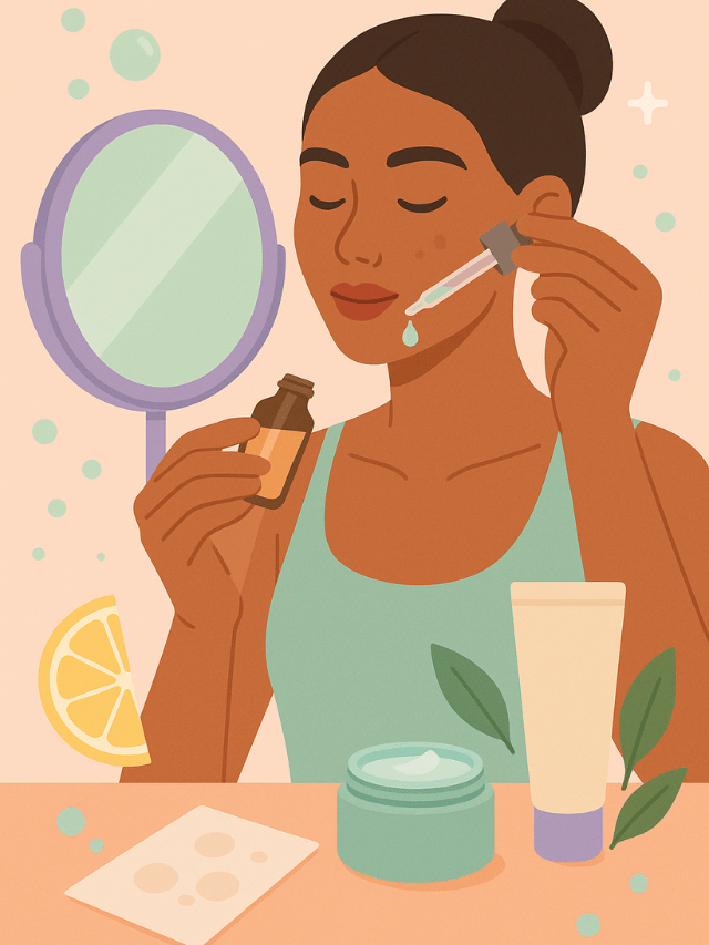Como escolher a Vitamina C ideal para pele oleosa ou acneica dominando a make maquiagem batom blush geane sousa capa Web Stories