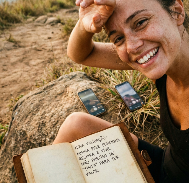 Como posso me sentir bem sem usar maquiagem[ dominando a make maquiagem batom blush geane sousa capa Web Stories