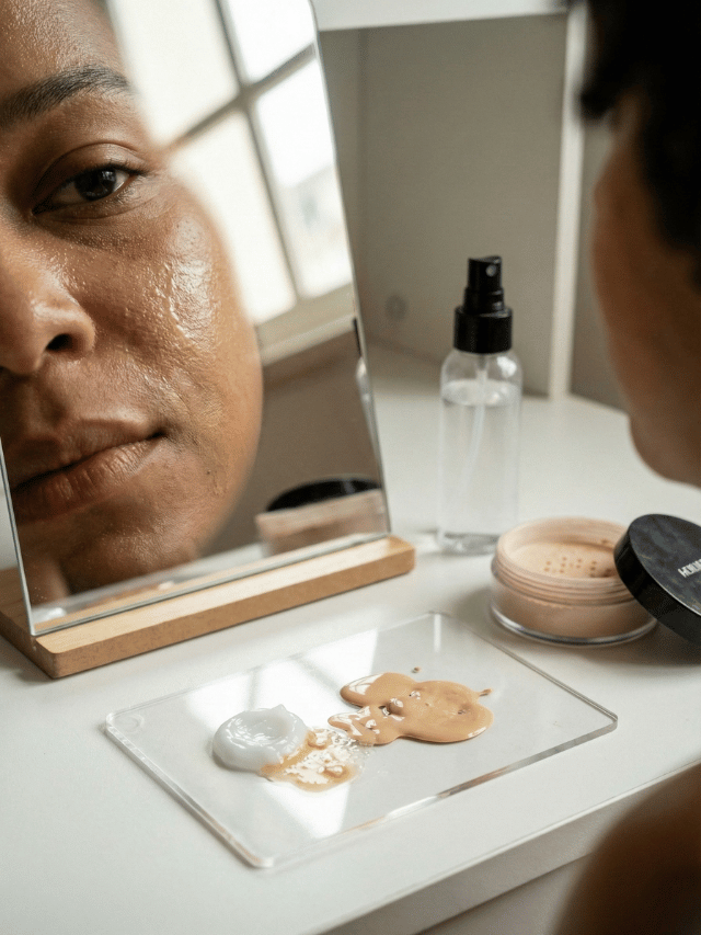 Porque a maquiagem não fixa na minha pele?